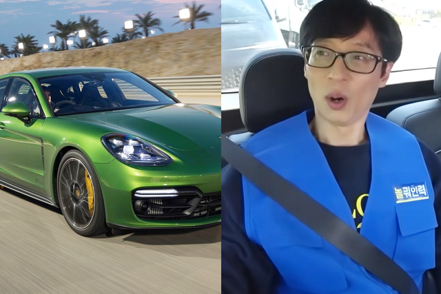 ▲파나메라, 유재석 (사진= 포르쉐, MBC 놀면 뭐하니)&nbsp;