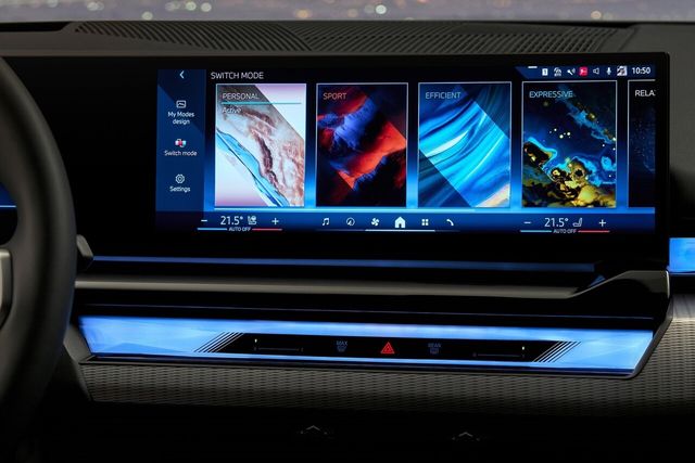 ▲BMW 5시리즈 인포테인먼트 시스템 i드라이브(사진=BMW)