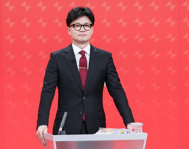 ▲ 19일 열린 국민의힘 전당대회 당대표 후보 토론회에 나선 한동훈의 모습. (사진=연합뉴스)