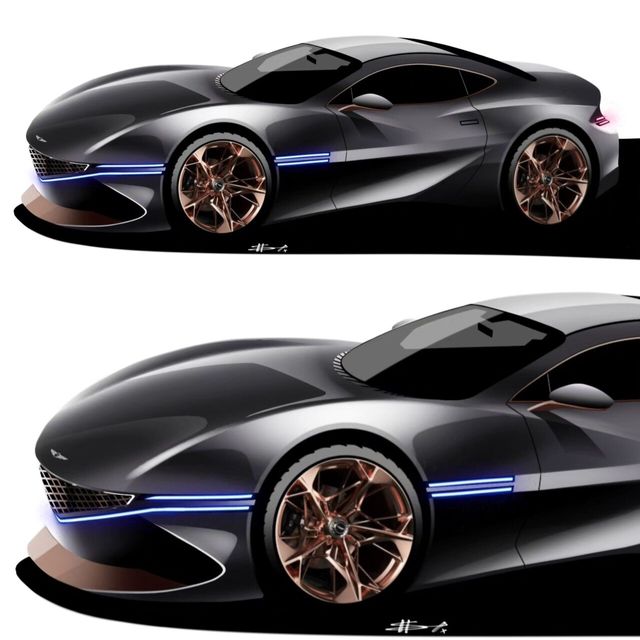 ▲제네시스 쿠페 렌더링(사진=인스타그램 'sujing_design05')