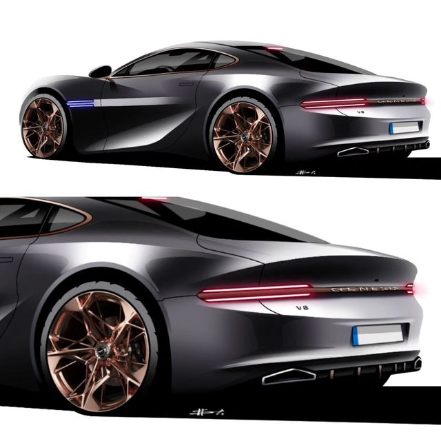 ▲제네시스 쿠페 렌더링(사진=인스타그램 'sujing_design05')