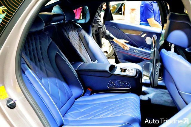 ▲제네시스 G80 전동화 부분변경 모델 2열(사진=김동민 기자)