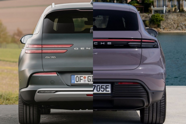 ▲제네시스 GV70 전기차, 포르쉐 마칸 일렉트릭(사진=각 브랜드)