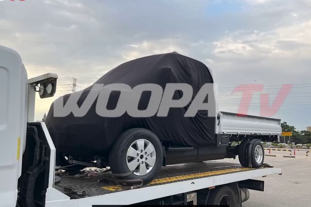 ▲현대 포터 후속 테스트뮬(유튜브='Woopa TV')