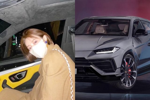 ▲고준희, 람보르기니 우루스(사진=개인 SNS, 람보르기니)