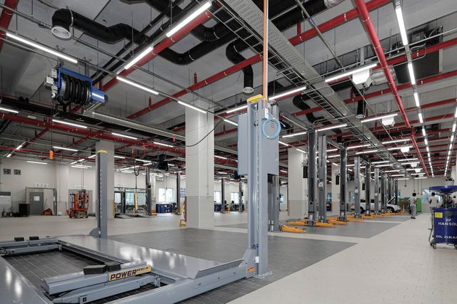 ▲GM 직영 서울서비스센터 정비 공간(사진=GM 한국사업장)