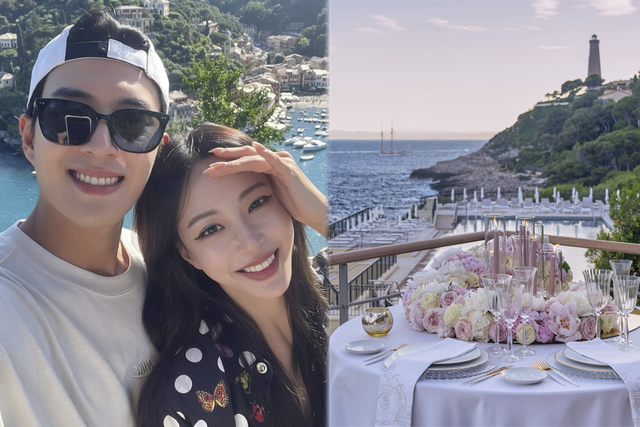 ▲한예슬과 남편, 캅페헤 포시즌 호텔 (사진=한예슬 SNS, 캅페헤 포시즌 호텔 홈페이지)