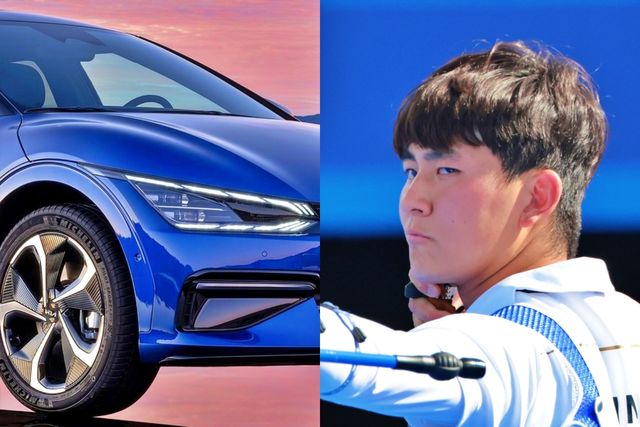 ▲기아 EV6, 김제덕(사진=기아, 연합뉴스)