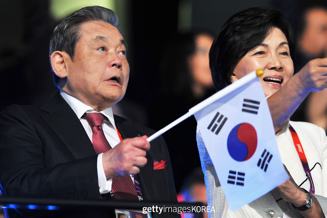 ▲故이건희 삼성회장, 홍라희 (사진=gettyimageKOREA)