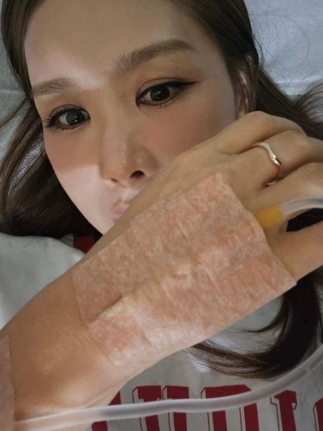 ▲병원에서 치료 받는 채리나(사진=채리나 SNS)