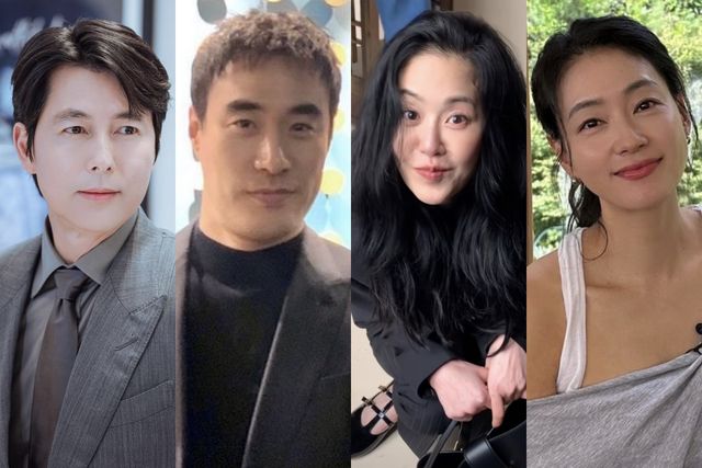 ▲정우성, 배성우, 고현정, 박진희(사진=아티스트컴퍼니 공식 SNS, 고현정 SNS, 박진희 SNS)