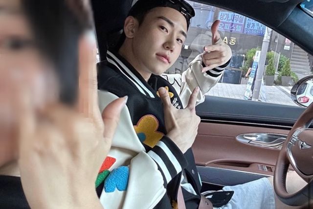 ▲GV70에 탑승한 도경동 선수(사진=개인 SNS)