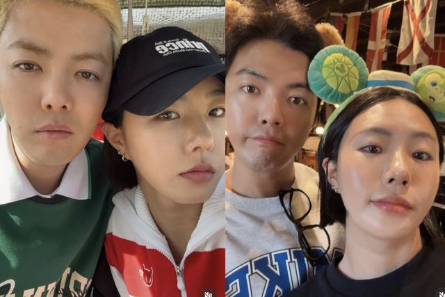 ▲강남, 이상화(사진=이상화 SNS)