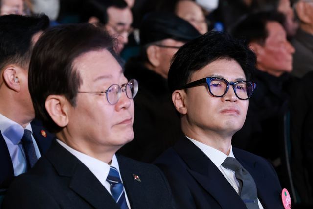 ▲ 국민의힘 한동훈 대표와 더불어민주당 이재명 전 대표가 105주년 3.1절 기념식에 참여했던 모습이다. 24.03.01 (사진=연합뉴스)