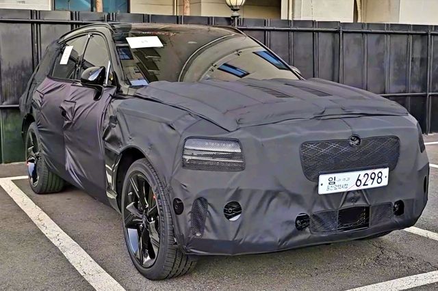 ▲참고사진, GV80 블랙 예상 모델 스파이샷(사진=유튜브 '숏카')