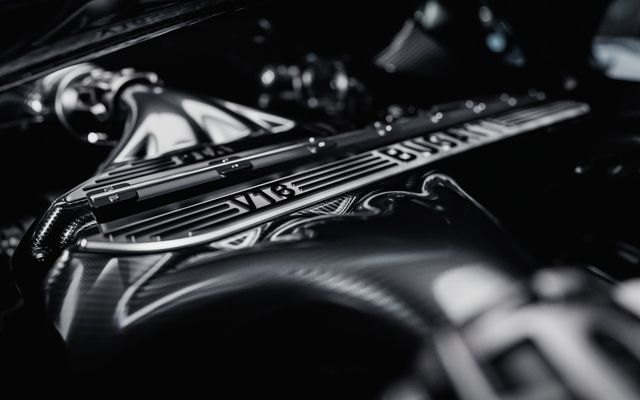 ▲부가티 투르비옹 V16 엔진(사진=부가티)