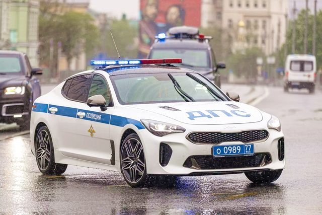 ▲러시아 경찰 의전차인 기아 스팅어(사진=ixbt)