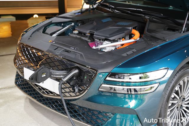 ▲참고사진, 충전 중인 제네시스 G80 전기차(사진=기노현 기자)