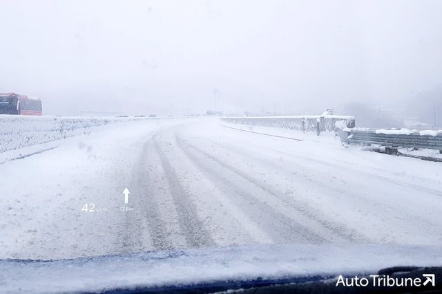 ▲아무도 없는 고속도로라도 저속으로 안전 운행을 해야 한다. (사진=양봉수 기자)