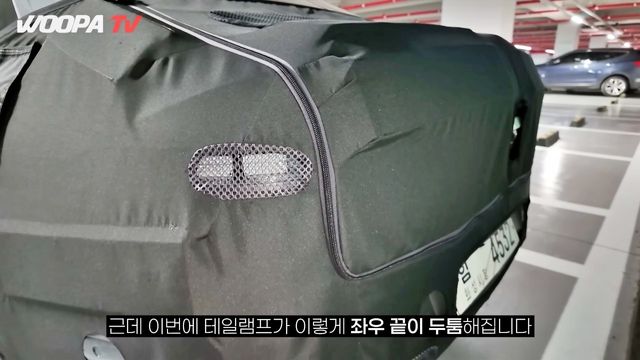 현대 그랜저 부분 변경 모델 테스트카 스파이샷 /사진=유튜브 '우파푸른하늘Woopa TV'