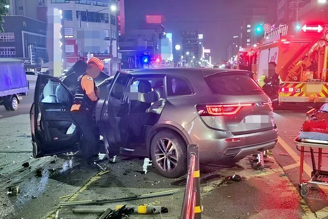 음주 운전 사고 현장 /사진=인천소방본부