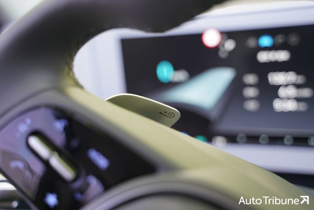 ▲현대 아이오닉 5의 패들시프트(사진=기노현 기자)