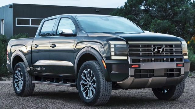 현대차와 GM이 공동 개발할 픽업트럭의 예상도 /사진=Theottle