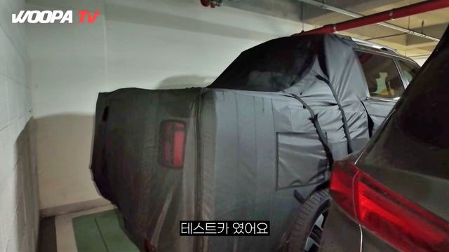 KGM Q300 테스트카 스파이샷 /사진=유튜브 '우파푸른하늘Woopa TV'