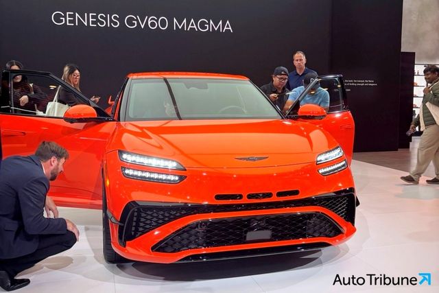 제네시스 GV60 마그마 2025 LA오토쇼 공개 /사진=이서호 기자