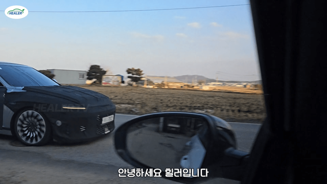 그랜저 부분변경 모델 스파이샷 /사진=유튜브 '힐러 Healer TV'