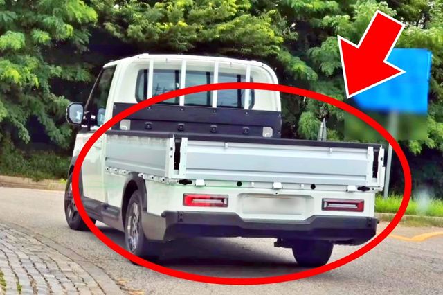 기아 PV5 오픈베드 테스트카 스파이샷 /사진=유튜브 '힐러 Healer TV'