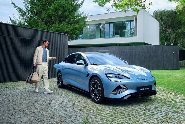 ▲연내 출시될 BYD의 세단 씰(사진=BYD)