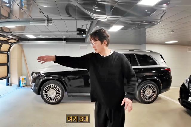 ▲정준호와 메르세데스-마이바흐 GLS(사진=유튜브 '뚜벅이부동산')