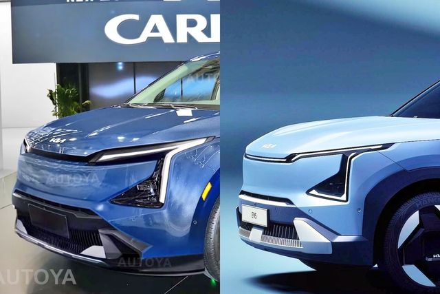 ▲신형 카니발 렌더링과 기아 EV5(사진=유튜브 'AutoYa INTERIOR', 기아)