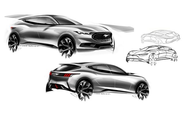 ▲포드 머스탱 마하-E 스케치 (사진=포드)