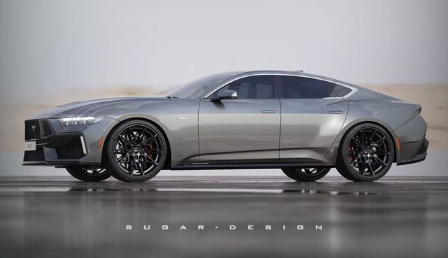 ▲포드 머스탱 4도어 상상도 (사진=sugar design)