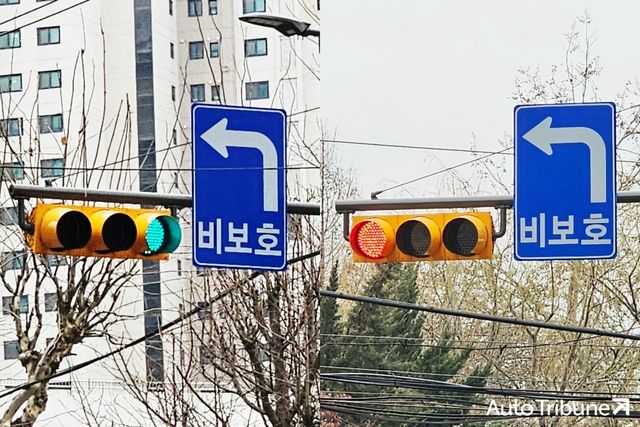 ▲비보호 신호등 (사진=오토트리뷴)
