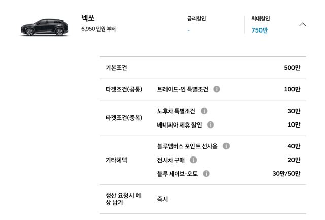 ▲현대 넥쏘 할인 조건 (사진=현대자동차)