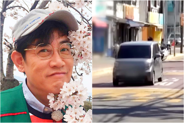 ▲이경규, 정지선에 멈춘 기아 레이(사진=개인 SNS, 유튜브 '놀면 뭐하니?')