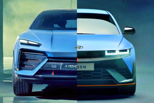 ▲란자도르 콘셉트, 아이오닉 5 N(사진=람보르기니, 현대차)