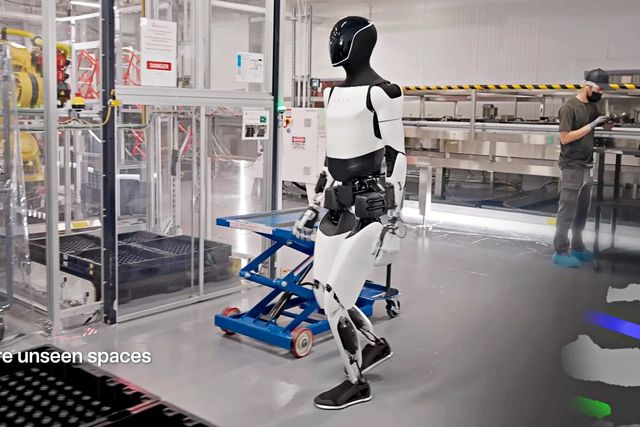 ▲벌써 양산에 돌입한 테슬라 옵티머스 로봇 (사진=테슬라)