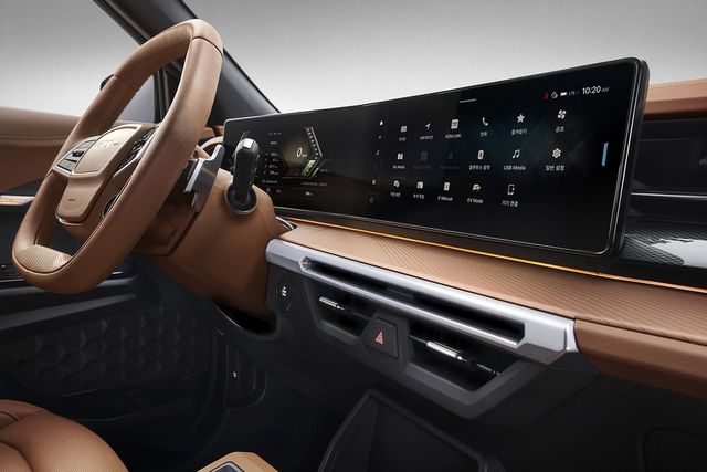 ▲무쏘 EV 12.3인치 와이드 스크린(사진=KGM)