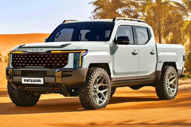 ▲기아 타스만 디자인 수정 렌더링(사진=인스타그램 'kelsonik')