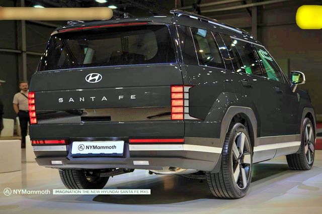 ▲싼타페 부분 변경 모델 예상도(사진=뉴욕맘모스)