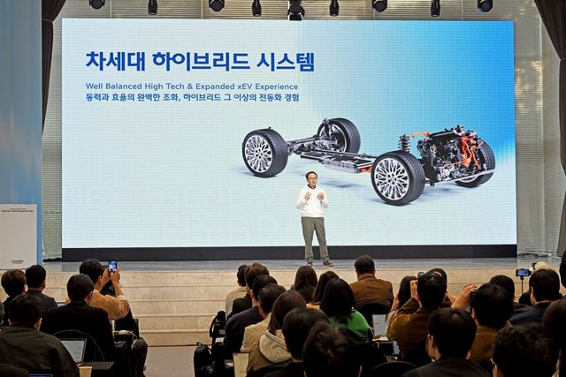 ▲현대자동차그룹 차세대 하이브리드 시스템 테크 데이 현장 사진(사진=현대자동차)
