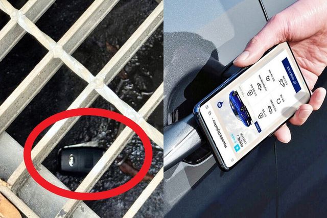 하수구에 빠트린 자동차 키, 디지털 키 /사진=에펨코리아, 현대차
