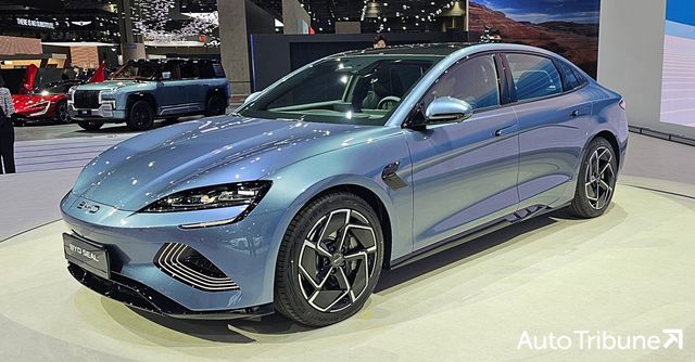 ▲2025 서울모빌리티쇼에 등장한 BYD 씰 (사진=오토트리뷴)