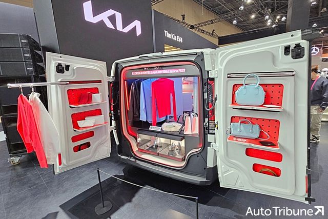 ▲기아가 LG전자와 PV5로 함께 만든 이동식 의류상점 (사진=오토트리뷴)