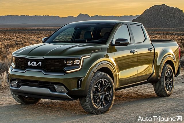 ▲북미형 기아 중형 픽업트럭 예상도&nbsp; (사진=오토트리뷴)