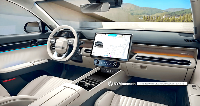 신형 그랜저 실내 예상도 /사진=유튜브'뉴욕맘모스 l NYMammoth'